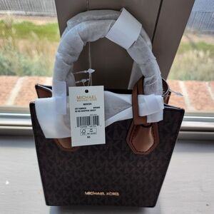 Michael Kors Dark Brown Monogram Tote